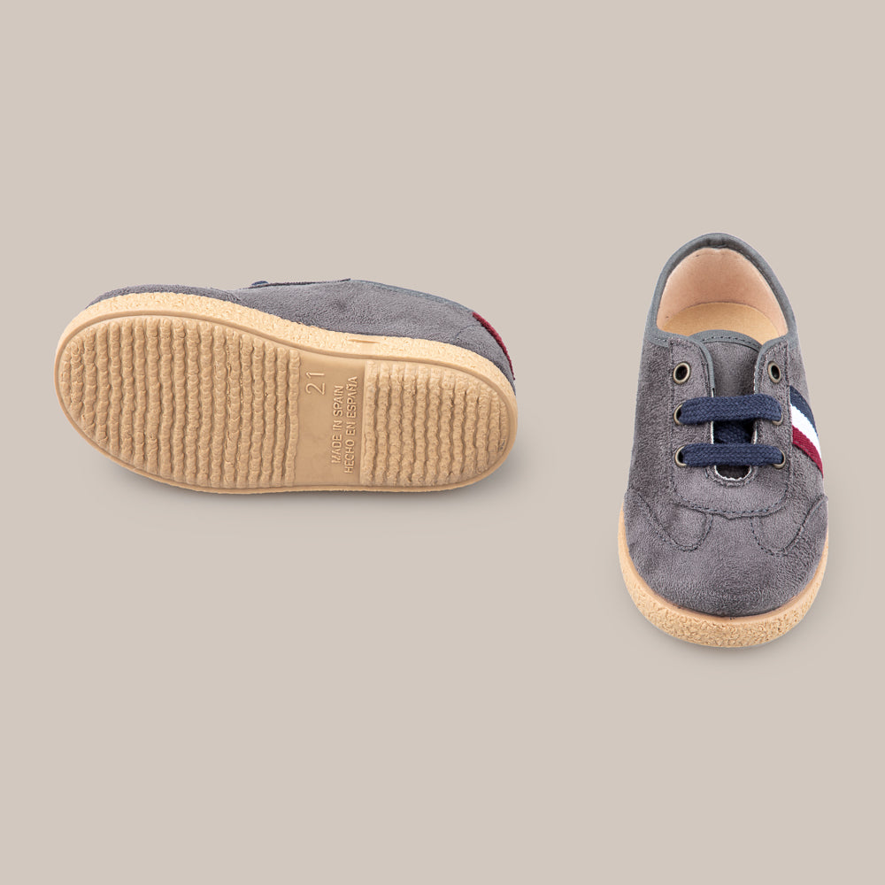 ZAPATO BANDERA GRIS