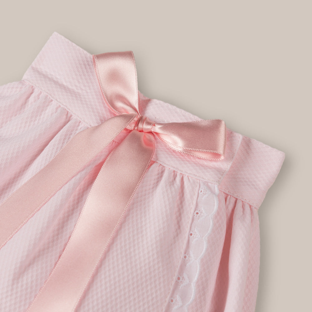 FALDÓN CINTURA PARA BEBÉ ROSA