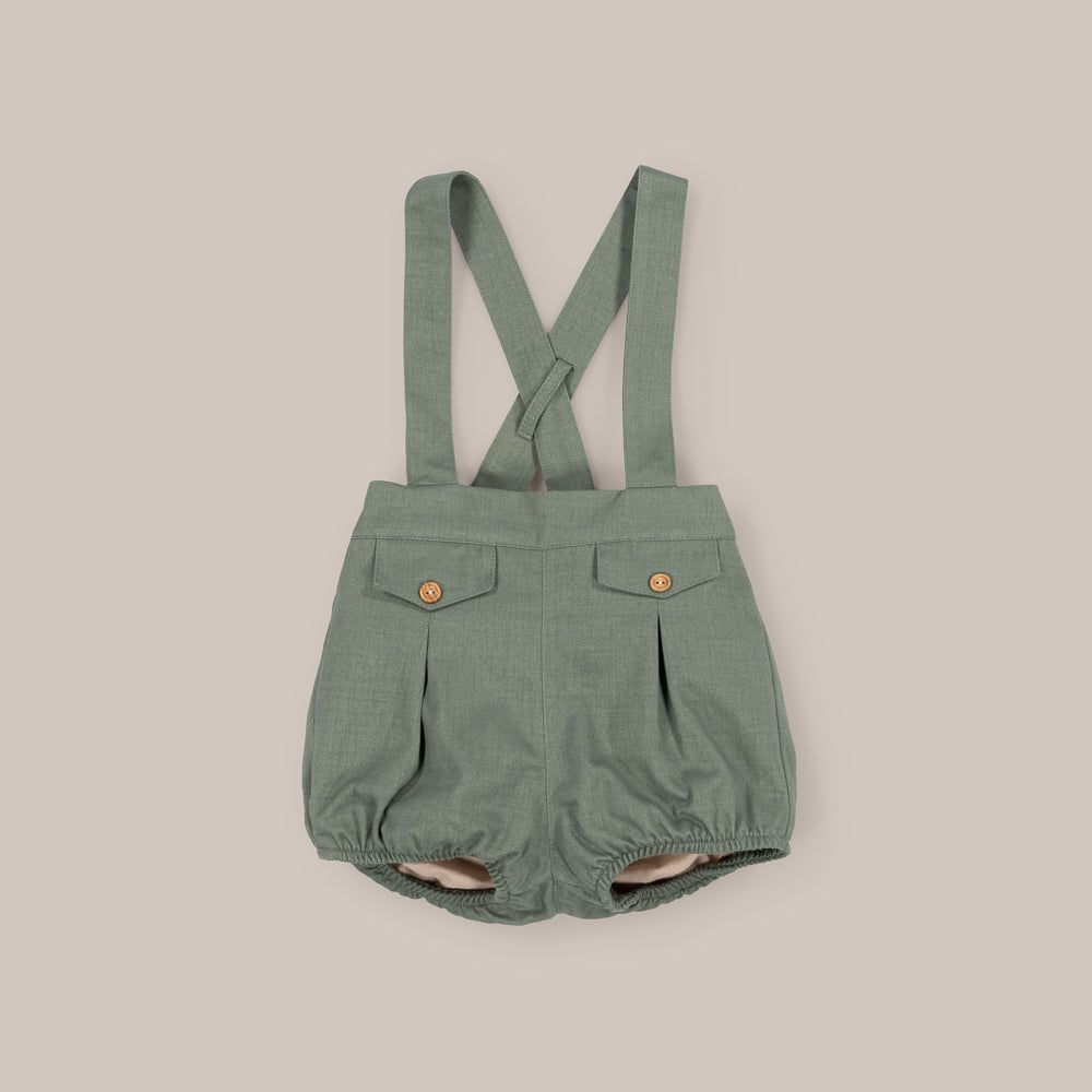 PANTALON TIRANTE NIÑO SARGA VERDE