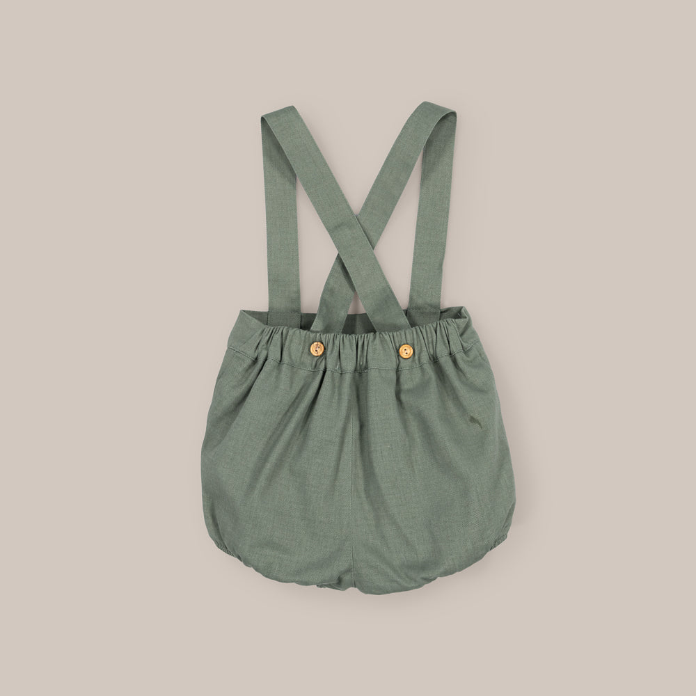 PANTALON TIRANTE NIÑO SARGA VERDE