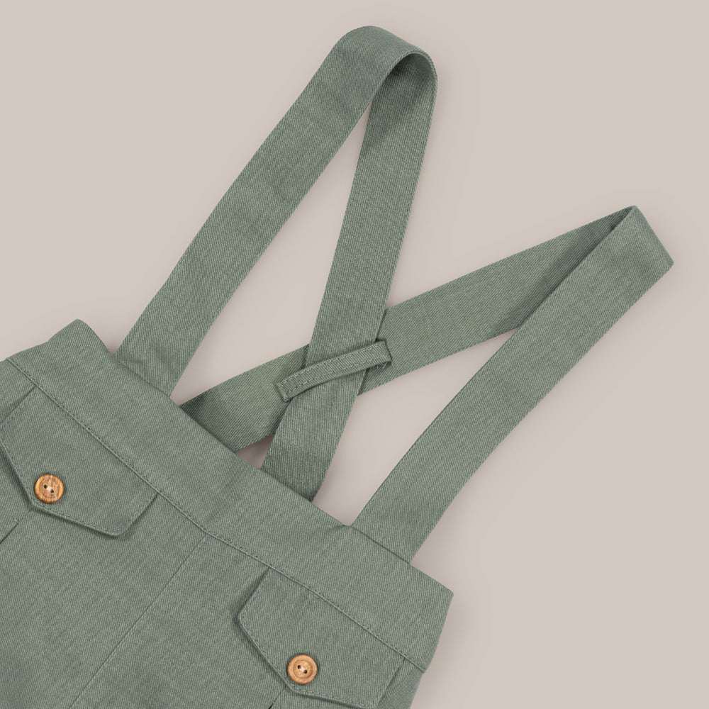PANTALON TIRANTE NIÑO SARGA VERDE