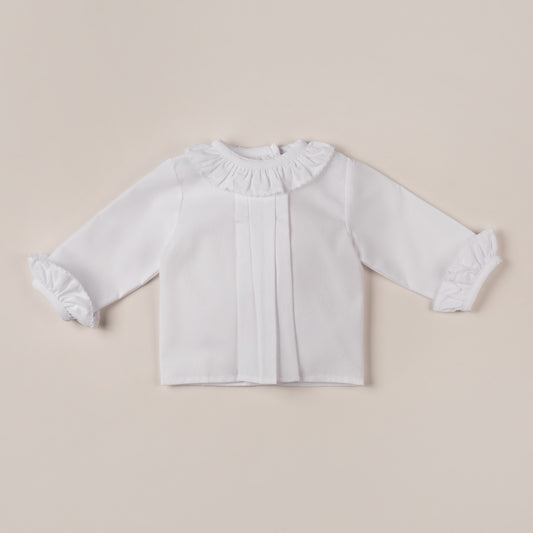 CAMISINA RIBETE BLANCA