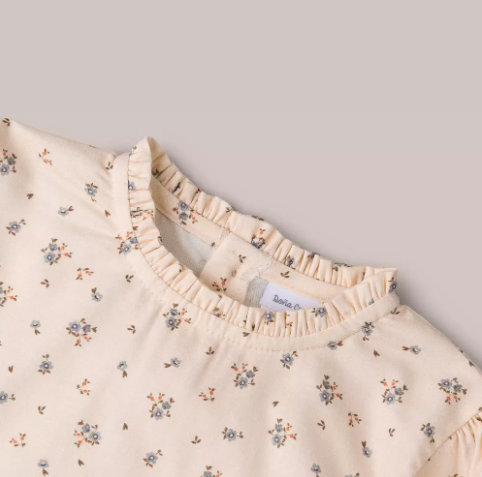 BLUSA MANGA LARGA MILLEFIORI BEIGE
