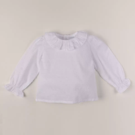 CAMISA MANGA LARGA PLUMETI  BLANCO