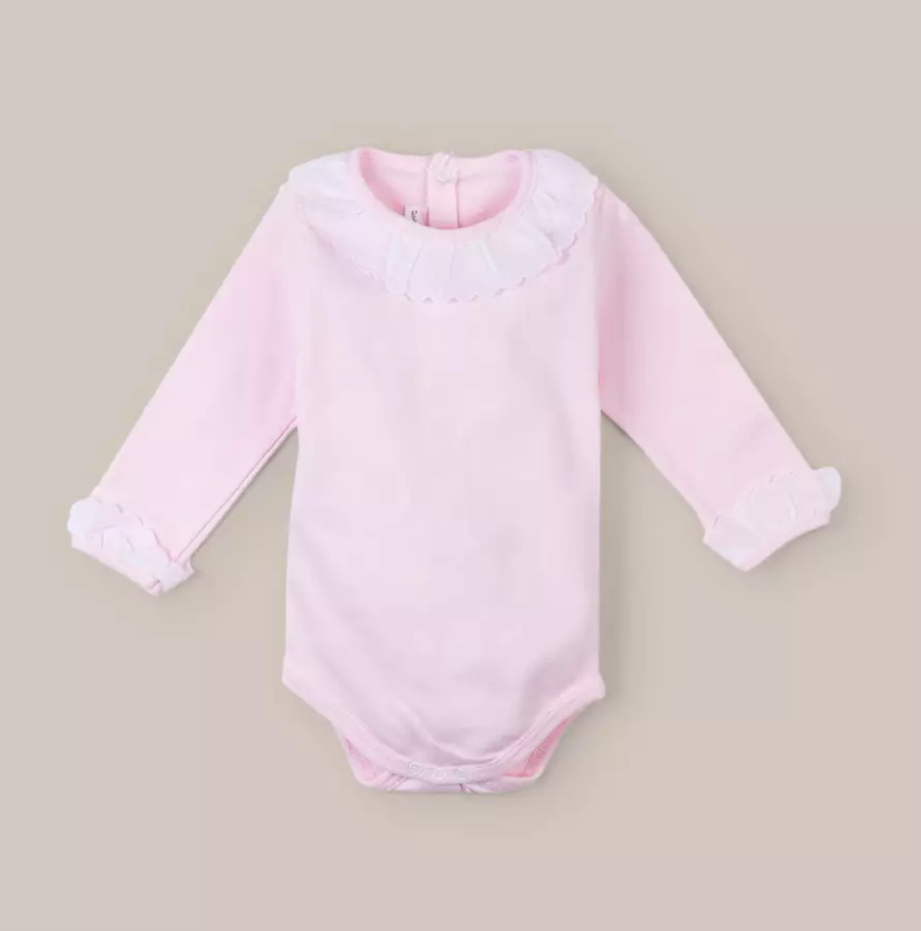 BODY MANGA LARGA SOLAR ROSA