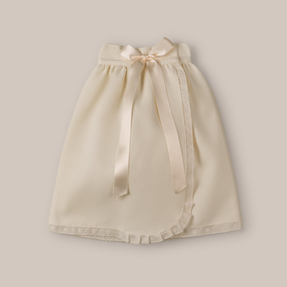 FALDÓN CINTURA PARA BEBÉ BEIGE