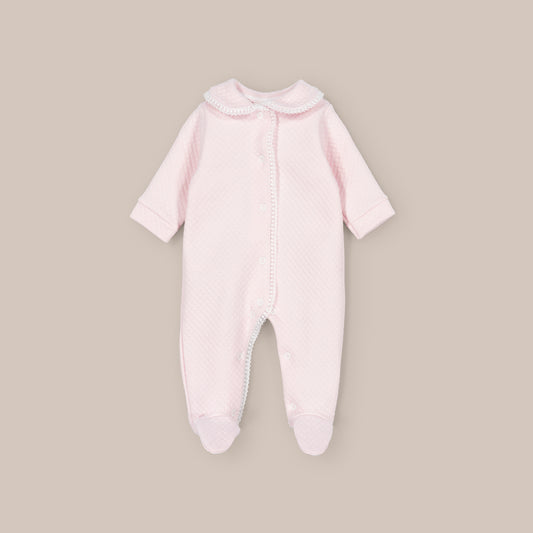 PIJAMA BEBÉ ROMBITO ROSA