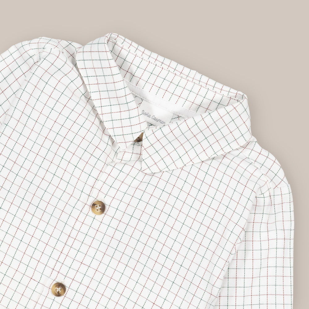 CAMISA NIÑO BURGUNDI