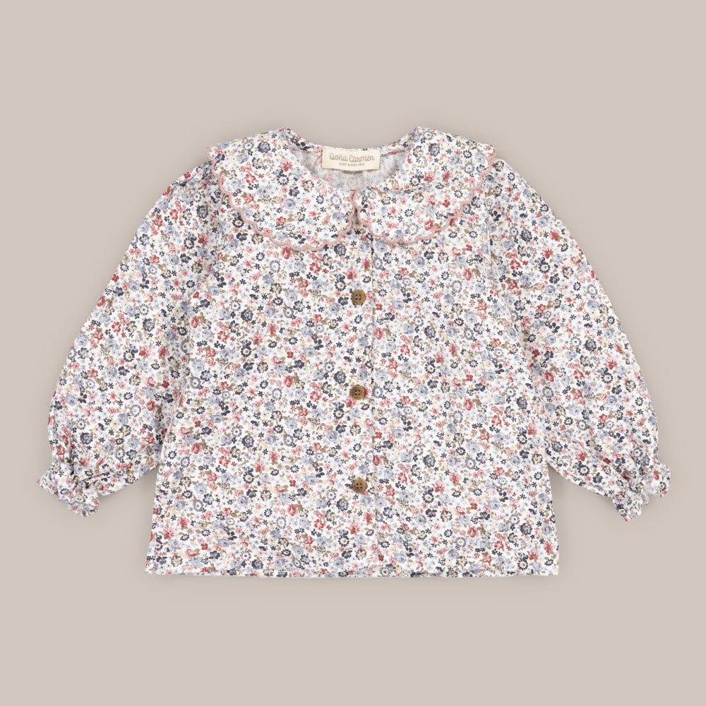 CAMISA NIÑA ONDA GROSELLA