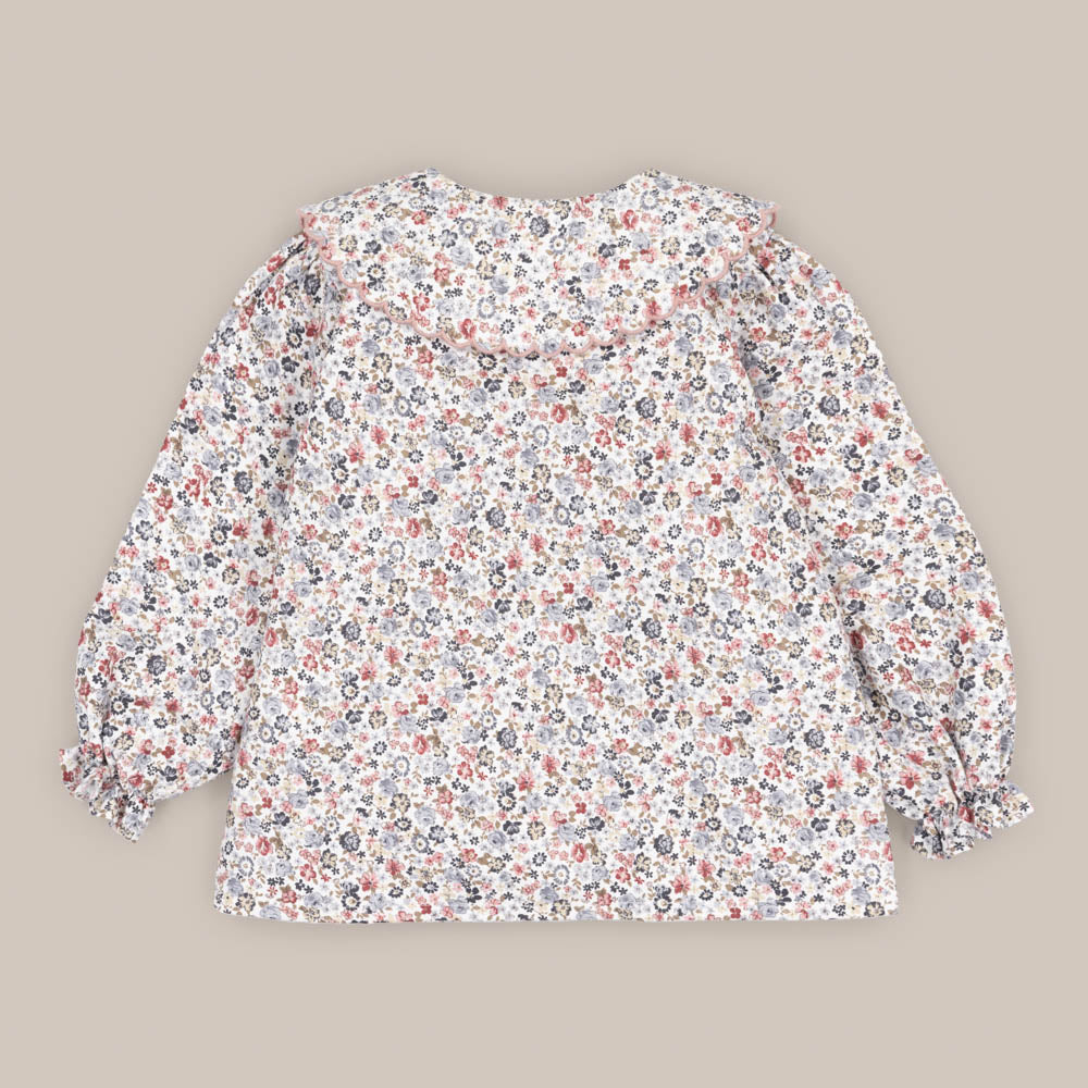 CAMISA NIÑA ONDA GROSELLA