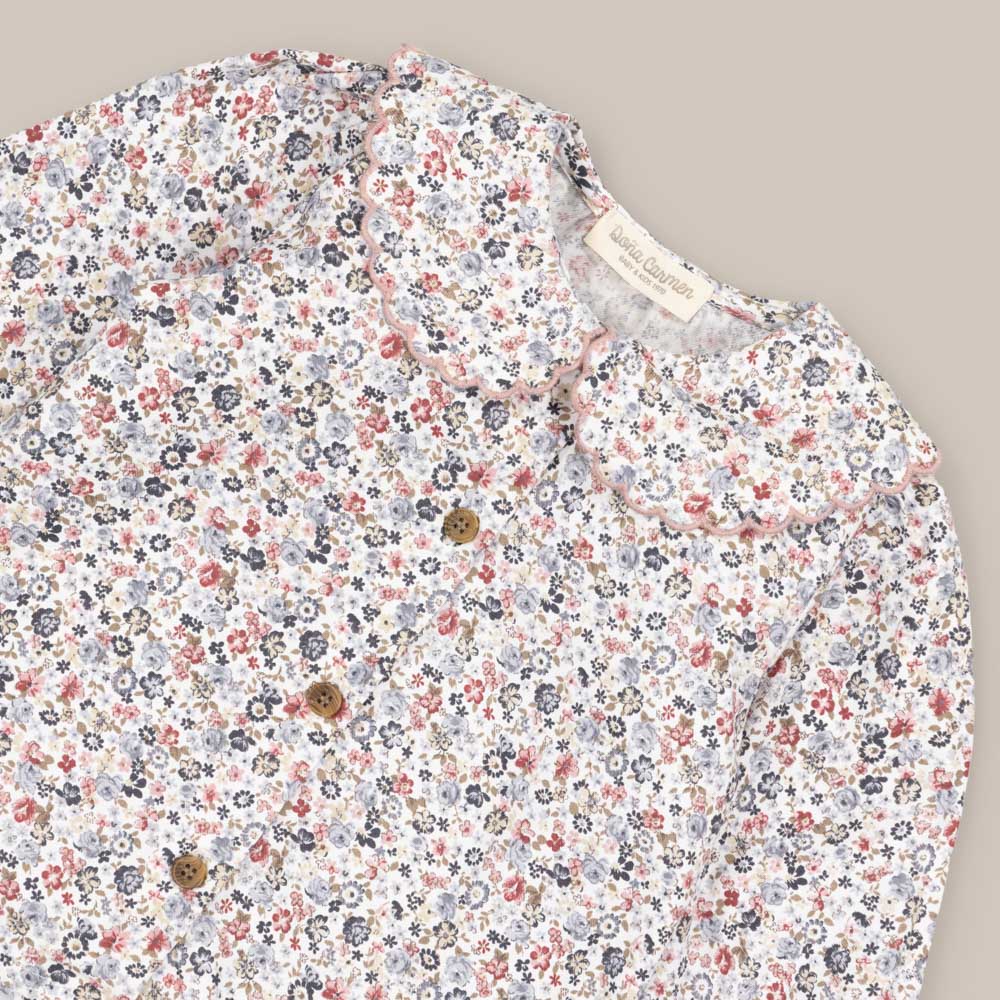CAMISA NIÑA ONDA GROSELLA