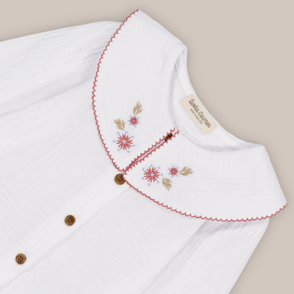 CAMISA NIÑA GROSELLA
