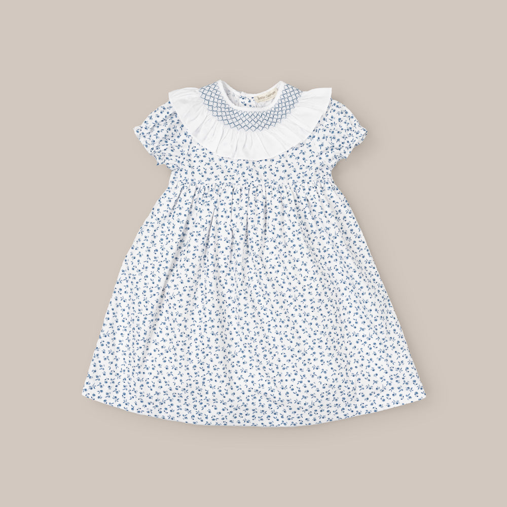 VESTIDO NIÑA NIDOS TULIP AZUL