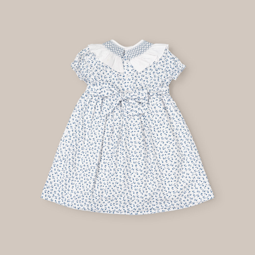 VESTIDO NIÑA NIDOS TULIP AZUL