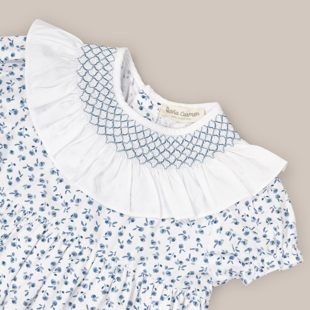 VESTIDO NIÑA NIDOS TULIP AZUL