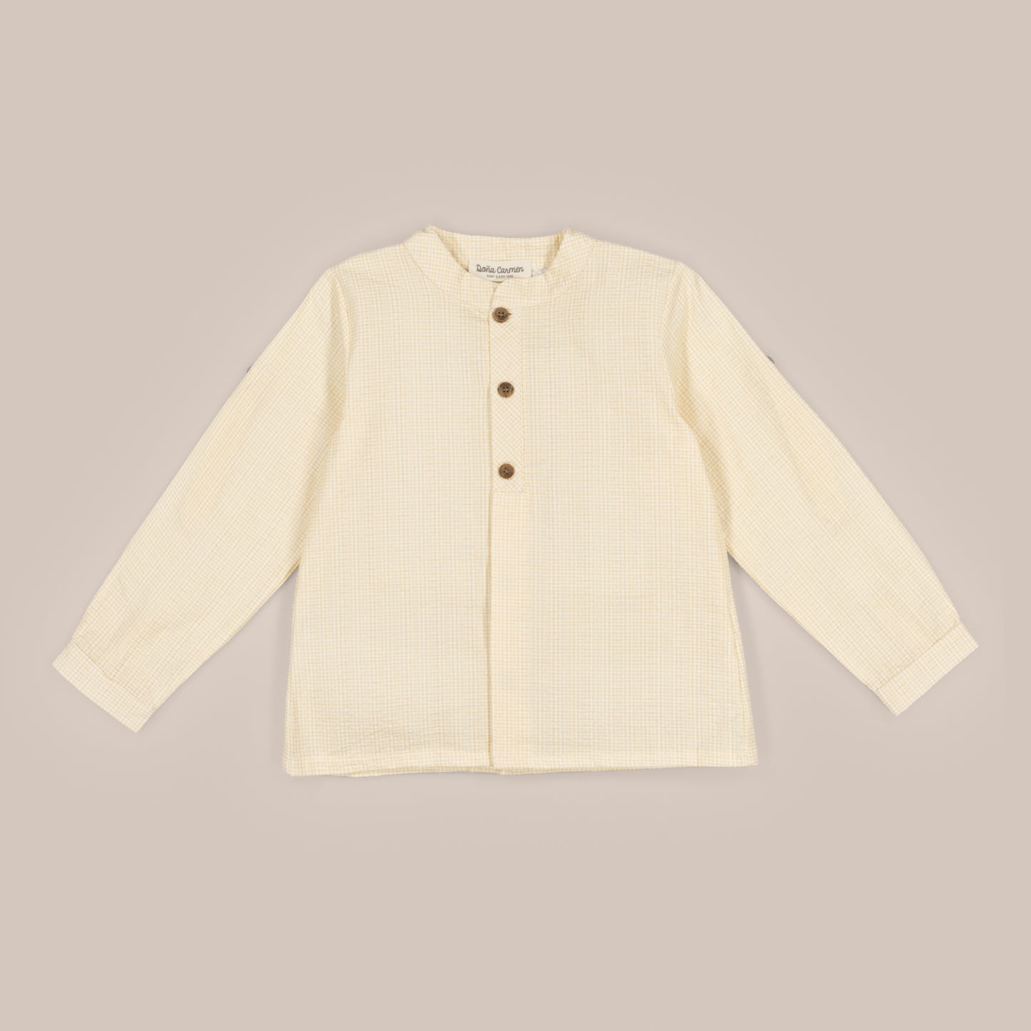 CAMISA MANGA LARGA ALACATI AMARILLO