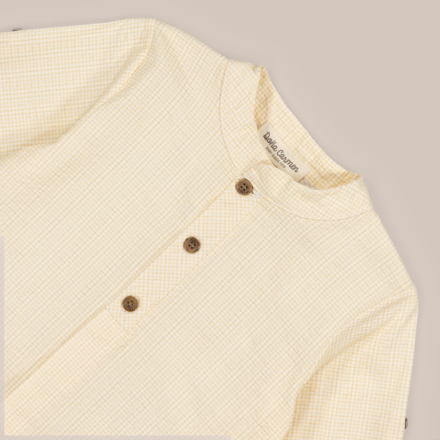 CAMISA MANGA LARGA ALACATI AMARILLO