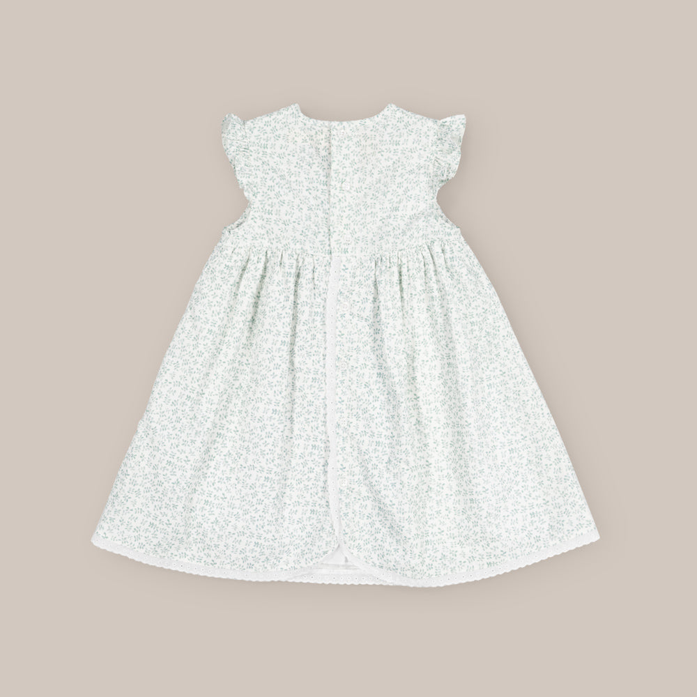 VESTIDO NIÑA NIDOS LAUREL VERDE