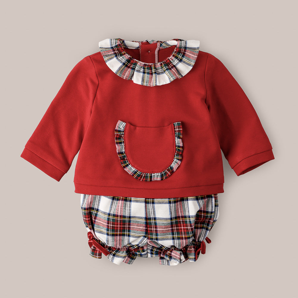 CONJUNTO 2P MARSELLA NIÑA ROJO