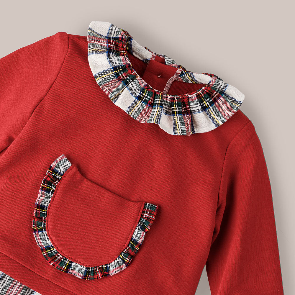 CONJUNTO 2P MARSELLA NIÑA ROJO